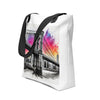 Brooklyn Bridge Splash Tote Bag - From Sea To Shining Art