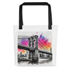Brooklyn Bridge Splash Tote Bag - From Sea To Shining Art