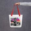 Brooklyn Bridge Splash Tote Bag - From Sea To Shining Art