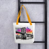 Brooklyn Bridge Splash Tote Bag - From Sea To Shining Art