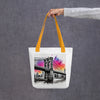 Brooklyn Bridge Splash Tote Bag - From Sea To Shining Art