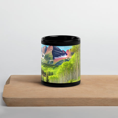 Black Glossy Mug - From Sea To Shining Art
