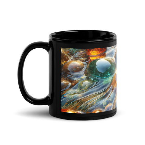 Black Glossy Mug - From Sea To Shining Art