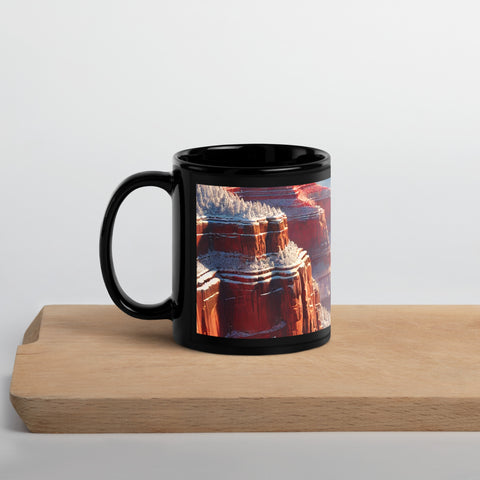 Black Glossy Mug - From Sea To Shining Art