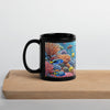 Underwater Elements Black Glossy Mug - From Sea To Shining Art