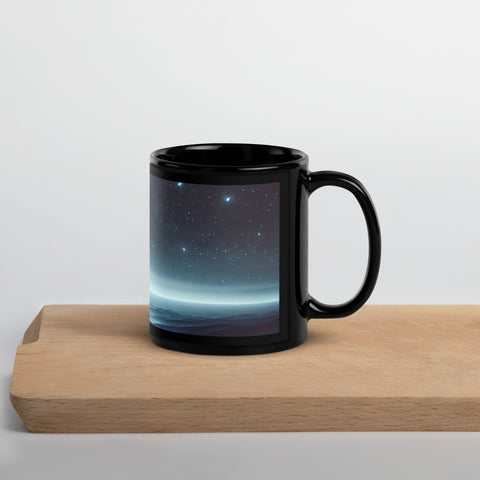 Black Glossy Mug - From Sea To Shining Art
