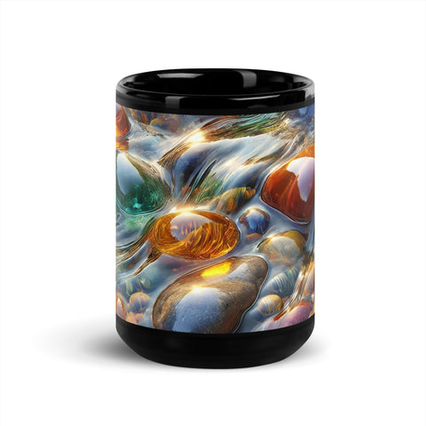 Black Glossy Mug - From Sea To Shining Art