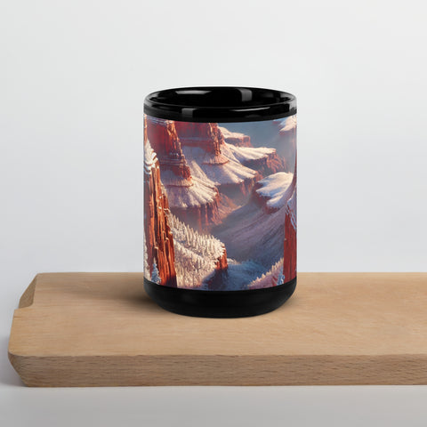 Black Glossy Mug - From Sea To Shining Art