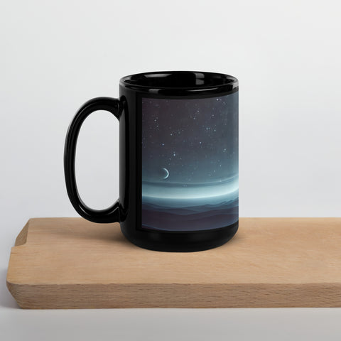 Black Glossy Mug - From Sea To Shining Art