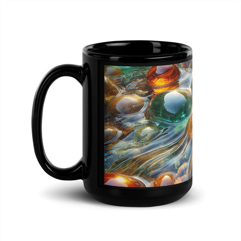 Black Glossy Mug - From Sea To Shining Art