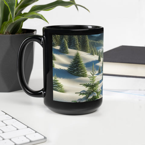 Black Glossy Mug - From Sea To Shining Art