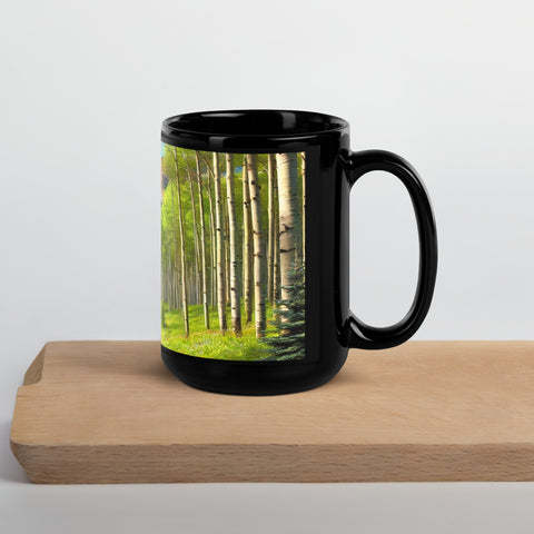 Black Glossy Mug - From Sea To Shining Art