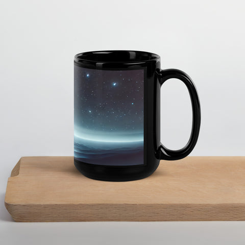 Black Glossy Mug - From Sea To Shining Art
