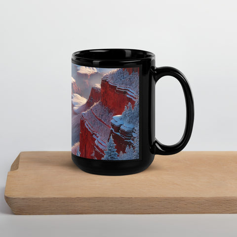 Black Glossy Mug - From Sea To Shining Art