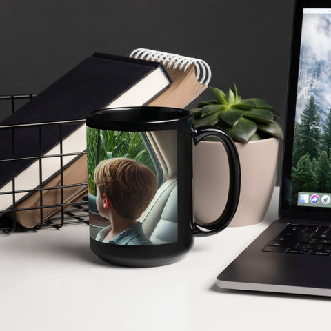 Black Glossy Mug - From Sea To Shining Art