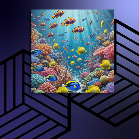 Underwater Sea Art Canvas - From Sea To Shining Art