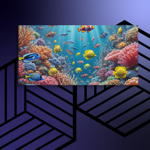 Underwater Sea Art Canvas - From Sea To Shining Art