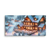 Winter Wonderland Lodge Canvas - From Sea To Shining Art