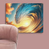 Sunset Sea Wave Art Canvas - From Sea To Shining Art