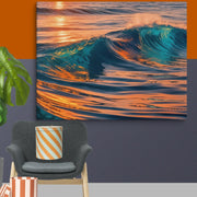Evening Sea Art Canvas - From Sea To Shining Art