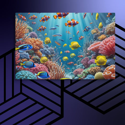 Underwater Sea Art Canvas - From Sea To Shining Art