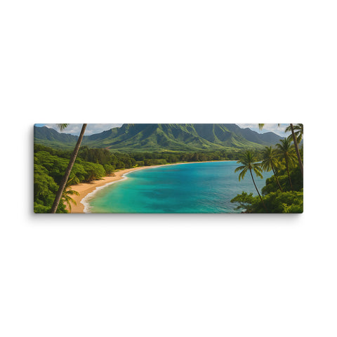 Dream Beach Escape Canvas Art - From Sea To Shining Art