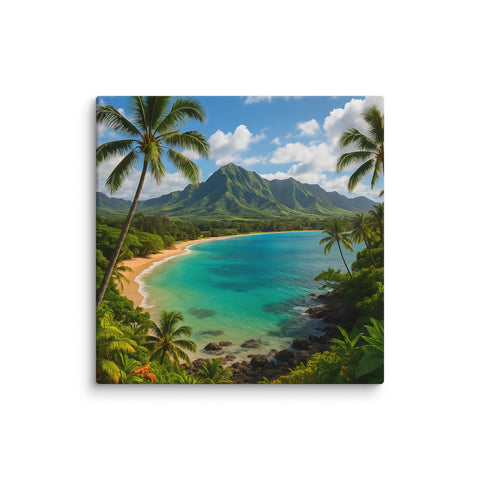 Dream Beach Escape Canvas Art - From Sea To Shining Art