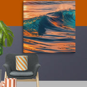 Evening Sea Art Canvas - From Sea To Shining Art
