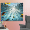 Sunbeams Beneath the Waves Art Canvas - From Sea To Shining Art