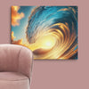 Sunset Sea Wave Art Canvas - From Sea To Shining Art