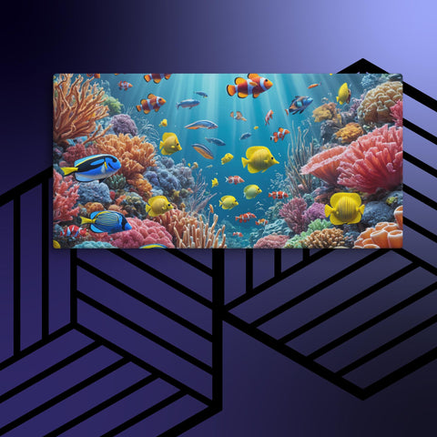 Underwater Sea Art Canvas - From Sea To Shining Art