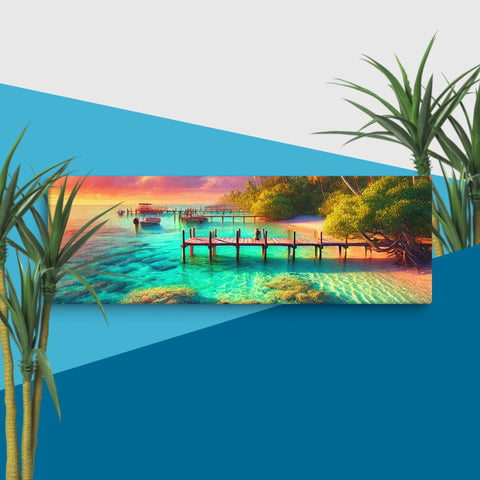 Tropical Escape Canvas - From Sea To Shining Art