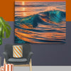 Evening Sea Art Canvas - From Sea To Shining Art