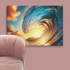 Sunset Sea Wave Art Canvas - From Sea To Shining Art