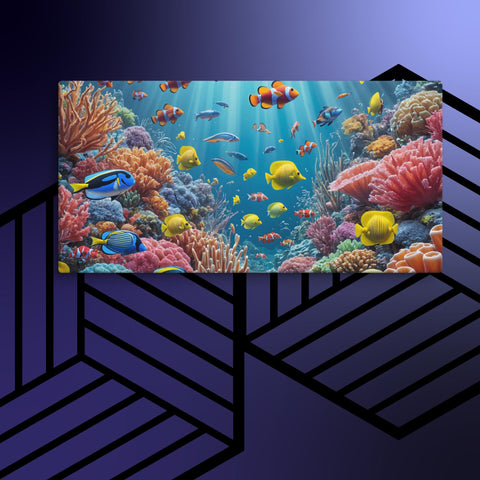 Underwater Sea Art Canvas - From Sea To Shining Art
