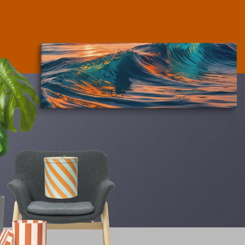 Evening Sea Art Canvas - From Sea To Shining Art