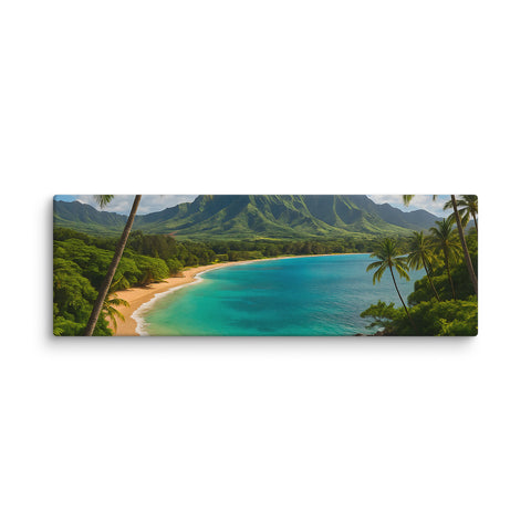 Dream Beach Escape Canvas Art - From Sea To Shining Art