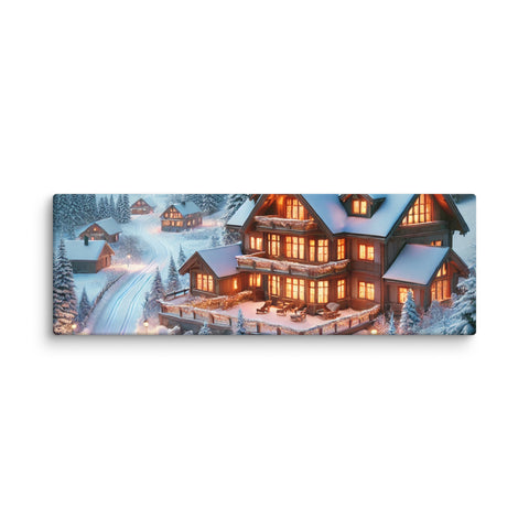 Winter Wonderland Lodge Canvas - From Sea To Shining Art