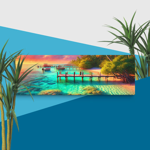 Tropical Escape Canvas - From Sea To Shining Art