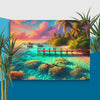 Tropical Escape Canvas - From Sea To Shining Art