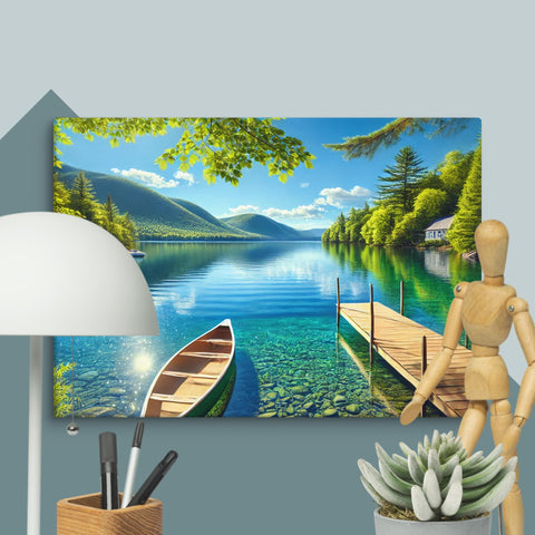Lake Serenity Canvas - From Sea To Shining Art
