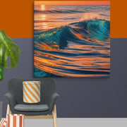 Evening Sea Art Canvas - From Sea To Shining Art