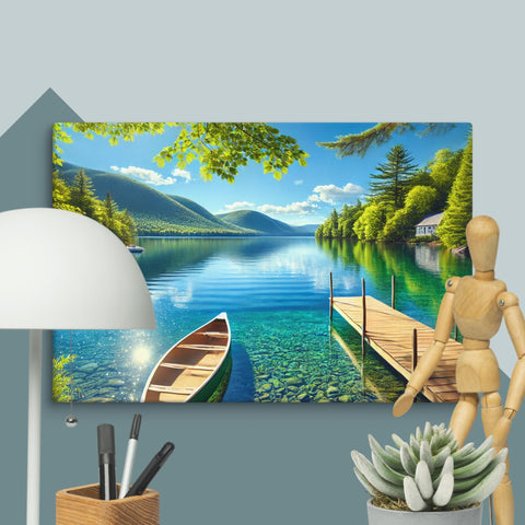 Lake Serenity Canvas - From Sea To Shining Art