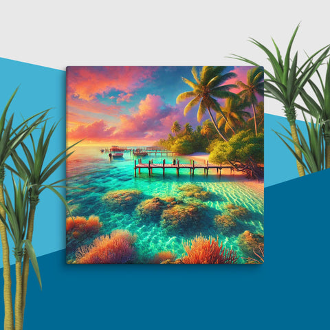 Tropical Escape Canvas - From Sea To Shining Art