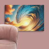 Sunset Sea Wave Art Canvas - From Sea To Shining Art