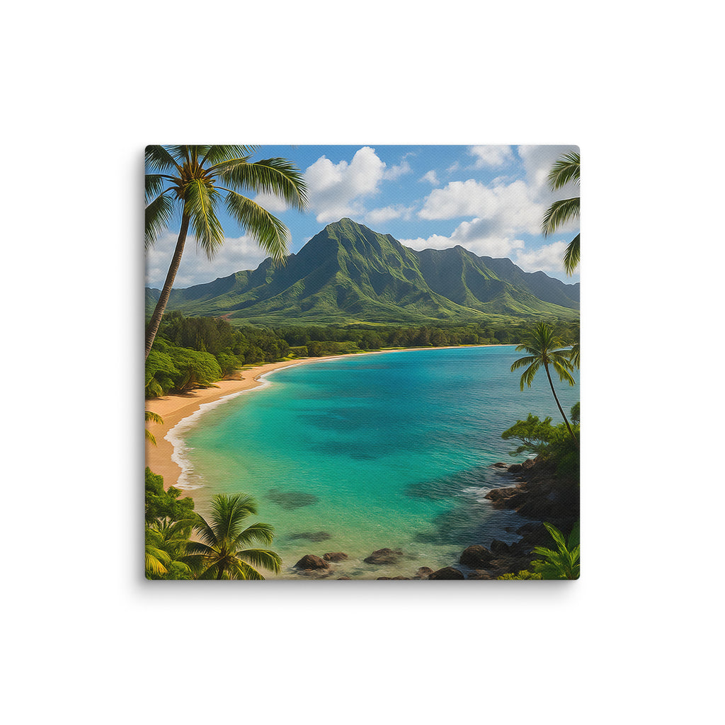 Dream Beach Escape Canvas Art - From Sea To Shining Art