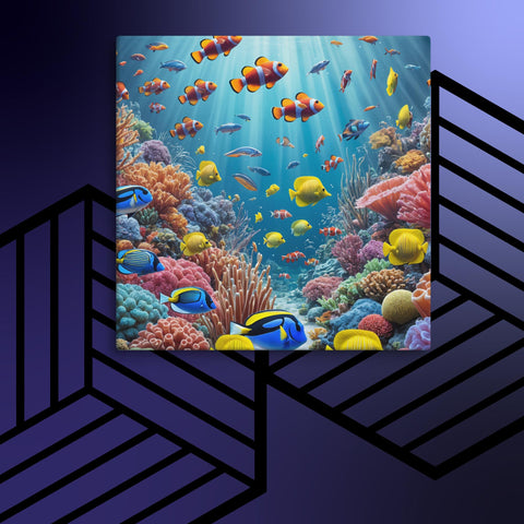 Underwater Sea Art Canvas - From Sea To Shining Art