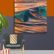 Evening Sea Art Canvas - From Sea To Shining Art