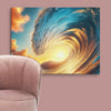 Sunset Sea Wave Art Canvas - From Sea To Shining Art