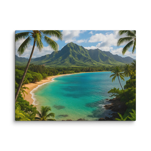 Dream Beach Escape Canvas Art - From Sea To Shining Art